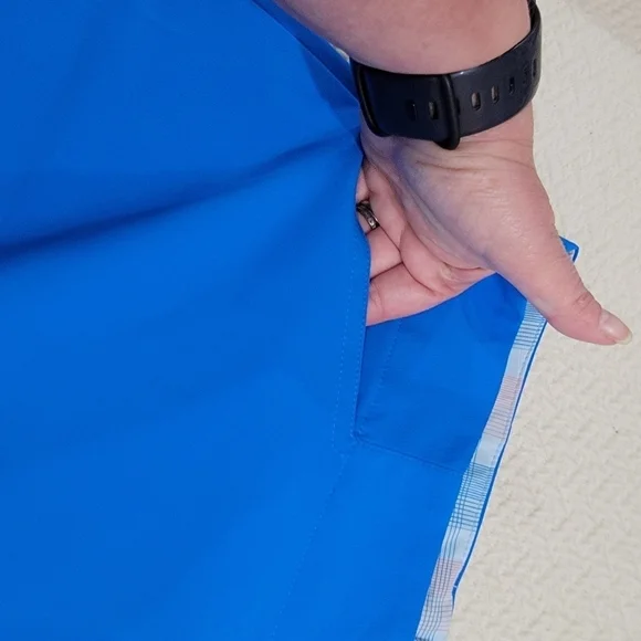 Nike Golf Skort Blue Skort Activewear Skirt with Shorts Zipper sides Size 10 - Picture 6 of 15